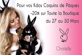 Pour Pâques Votre Love & Sex Shop 77 Tenatations Coquines vous propose 20% de remise sur toute la boutique du 27 au 30 Mars 2024 inclus.